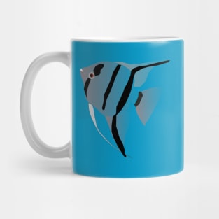 a grey angelfish Mug